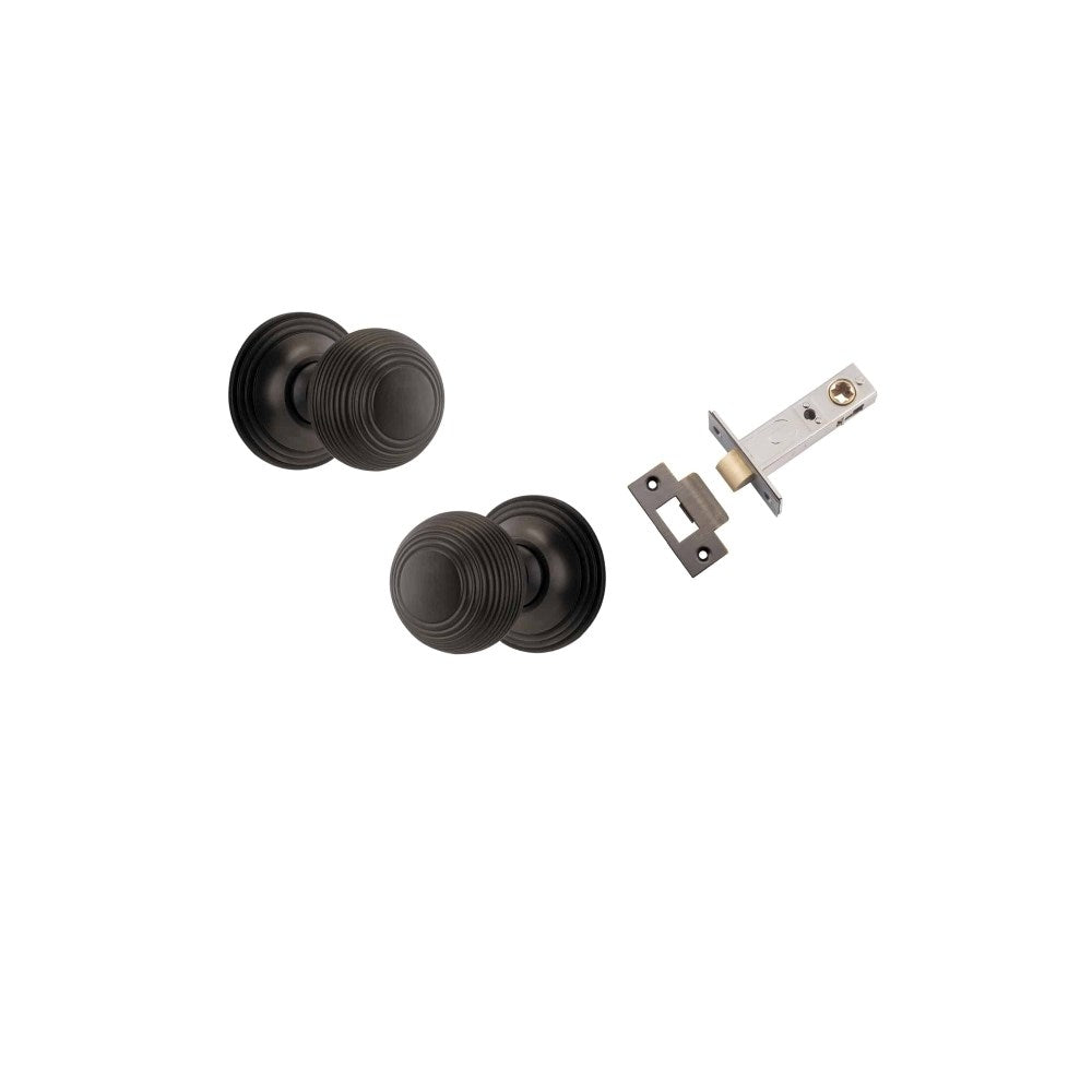 Guildford Round Rose Door Knob Set, Concealed Fix