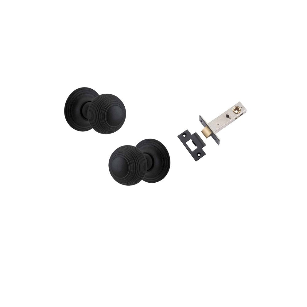 Guildford Round Rose Door Knob Set, Concealed Fix