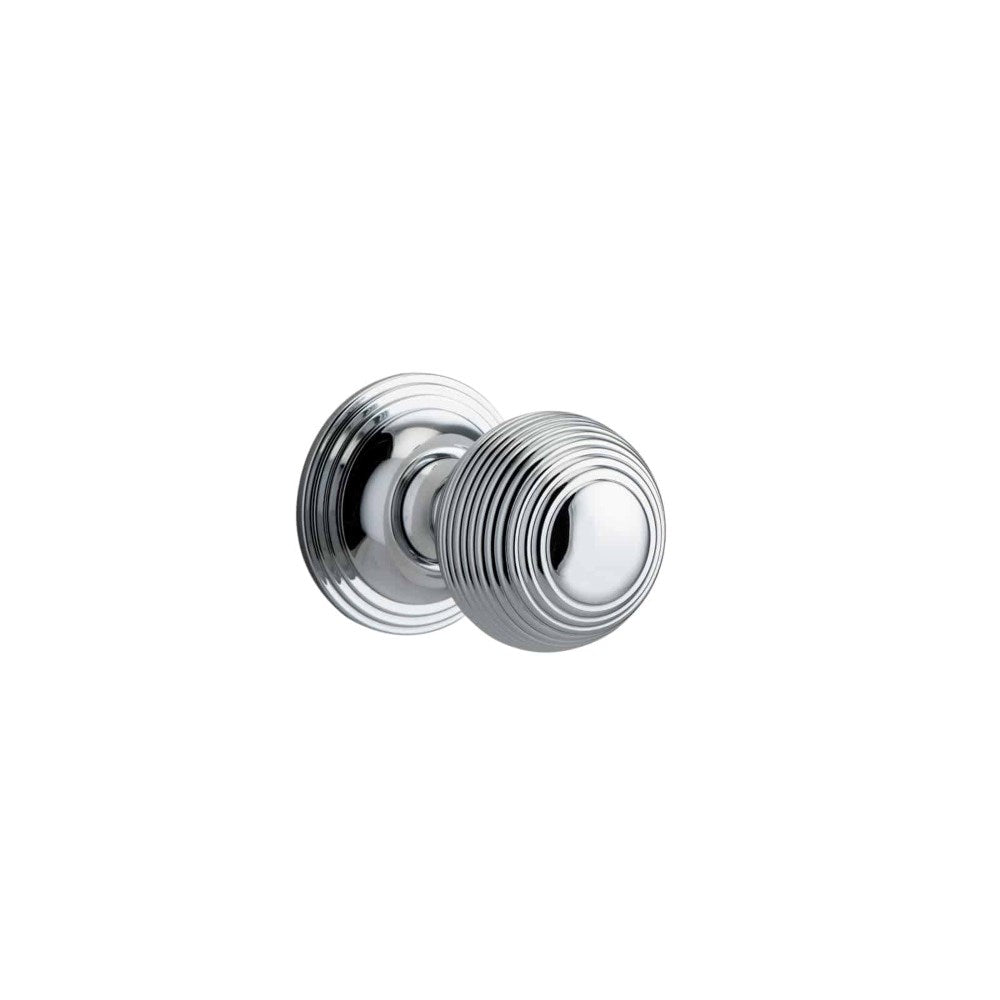 Guildford Round Rose Door Knob Set, Concealed Fix