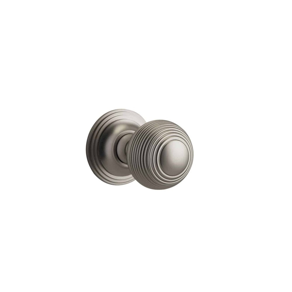 Guildford Round Rose Door Knob Set, Concealed Fix