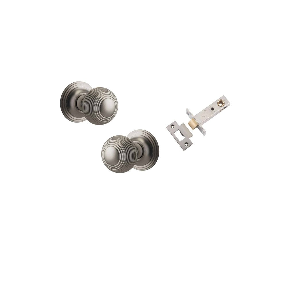Guildford Round Rose Door Knob Set, Concealed Fix