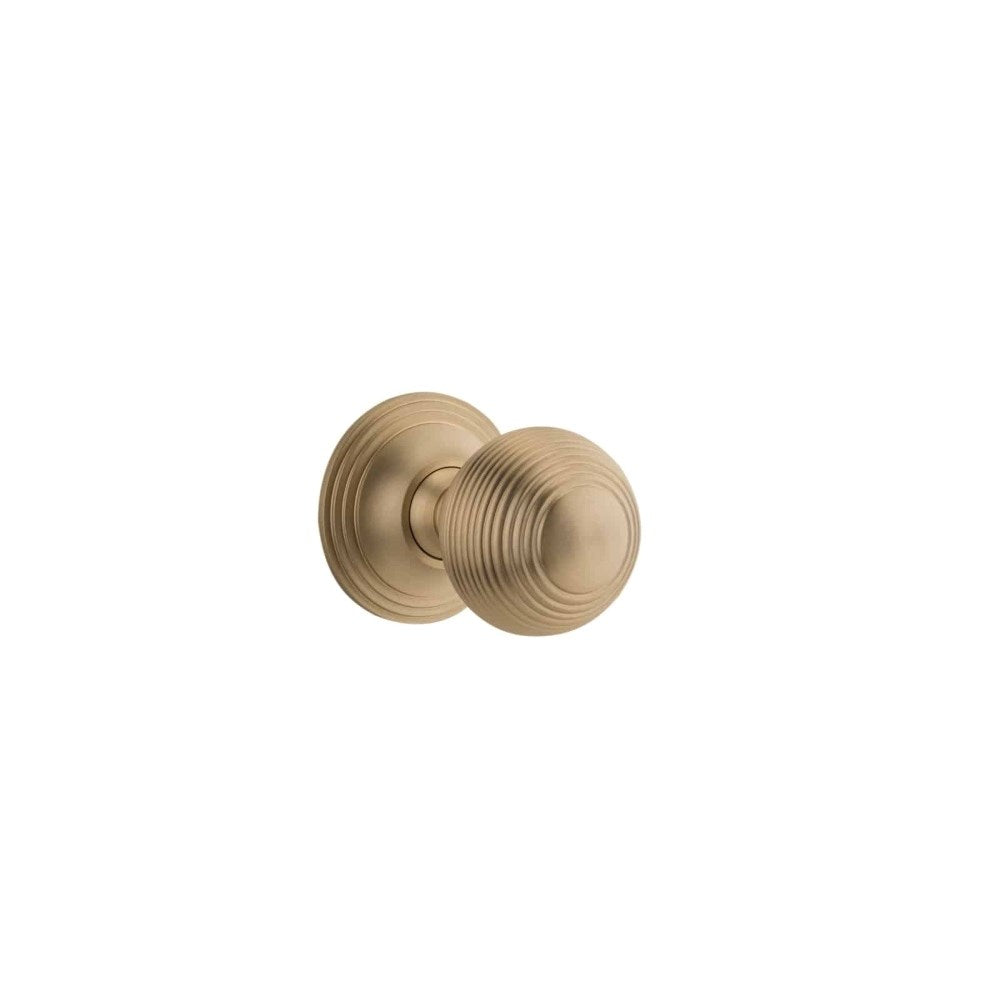 Guildford Round Rose Door Knob Set, Concealed Fix