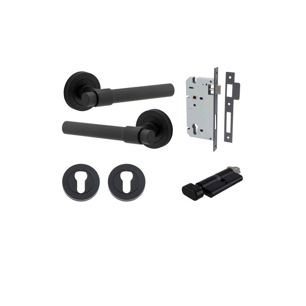 Helsinki Round Rose Door Lever Set