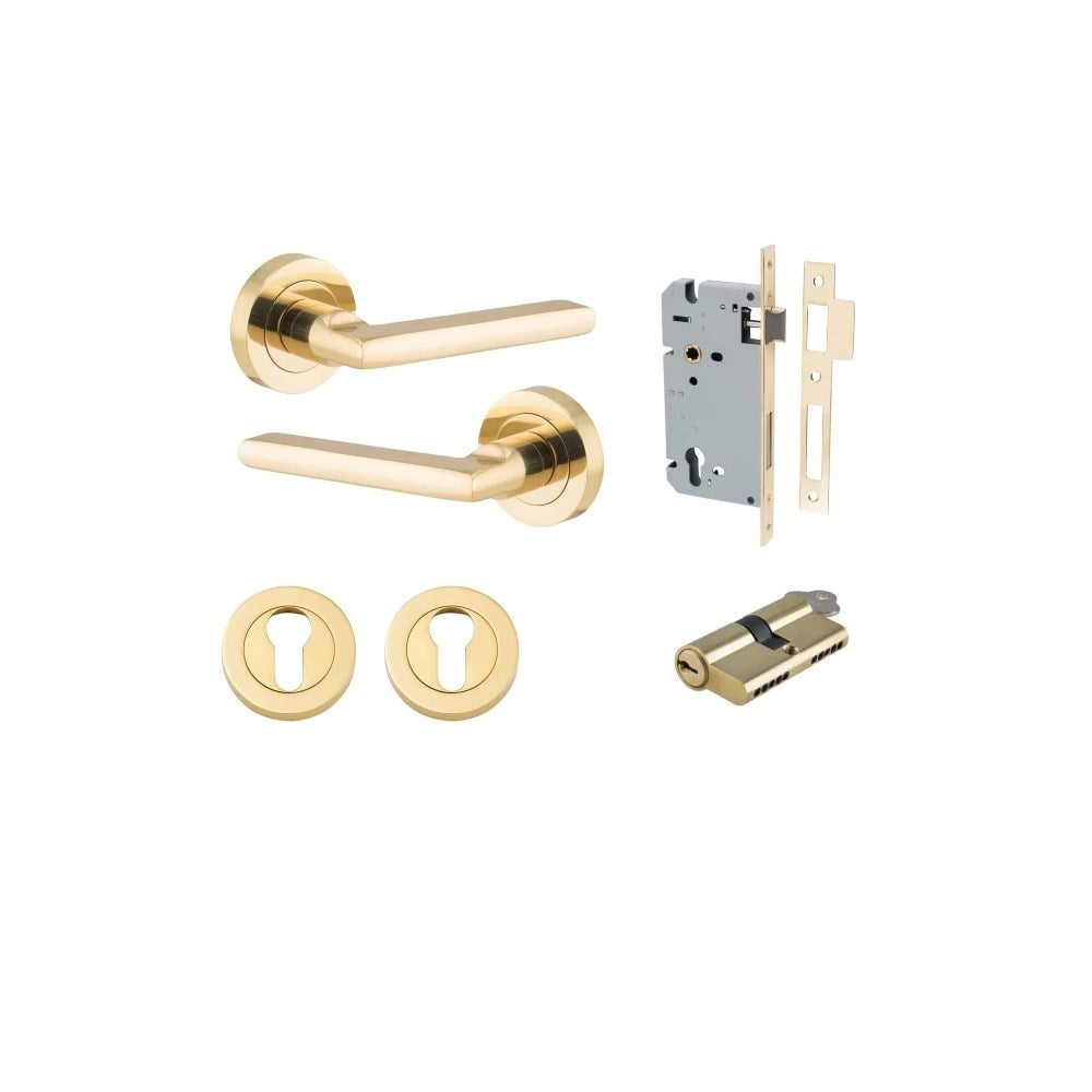 Baltimore Round Rose Door Lever Set