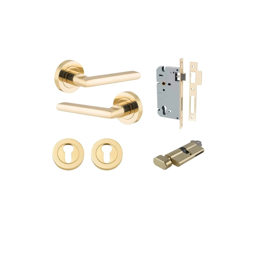 Baltimore Round Rose Door Lever Set