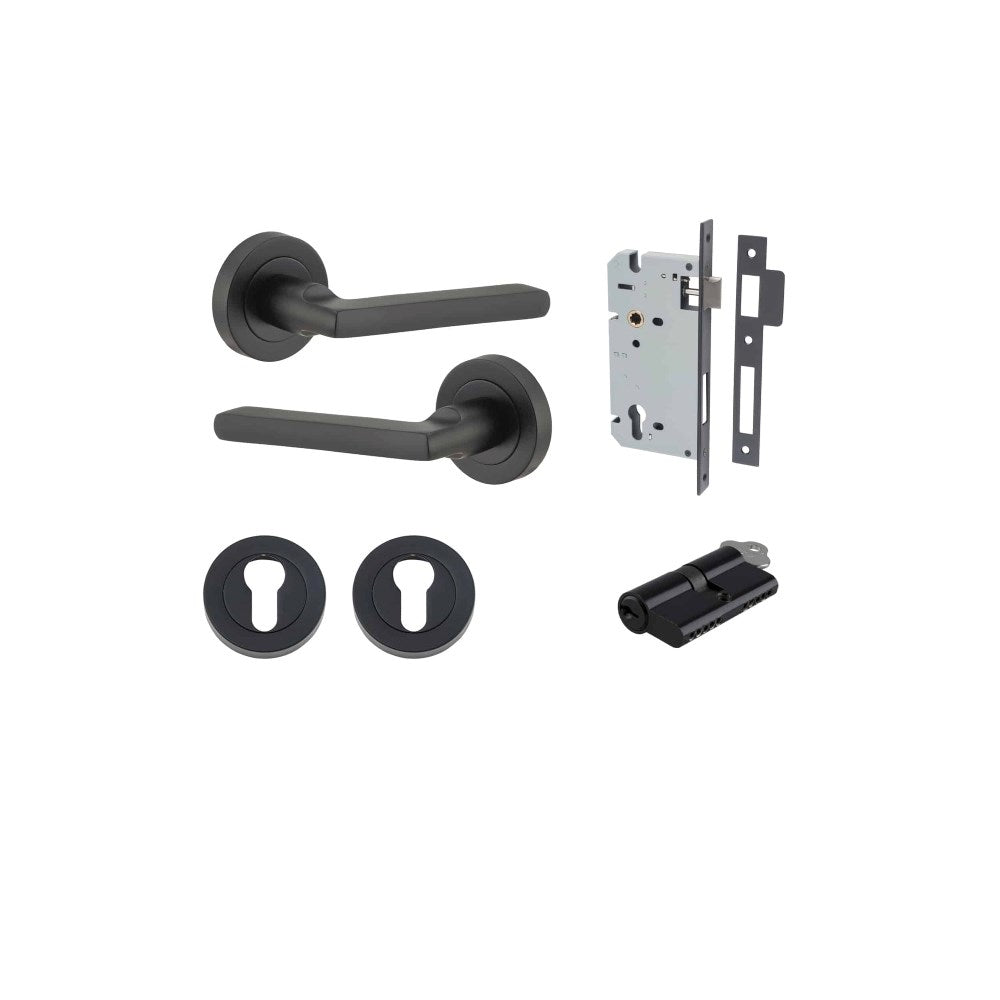 Baltimore Round Rose Door Lever Set