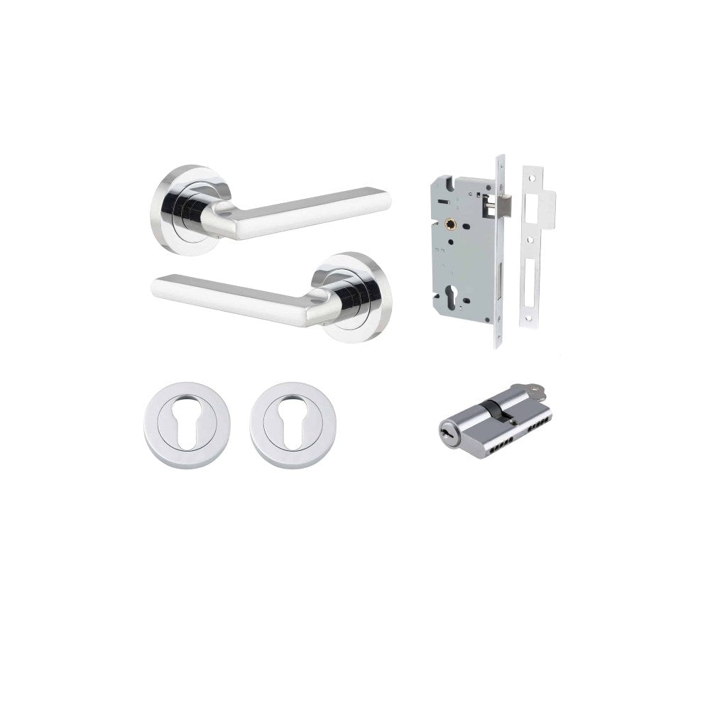 Baltimore Round Rose Door Lever Set