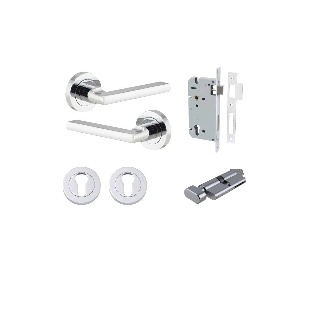 Baltimore Round Rose Door Lever Set