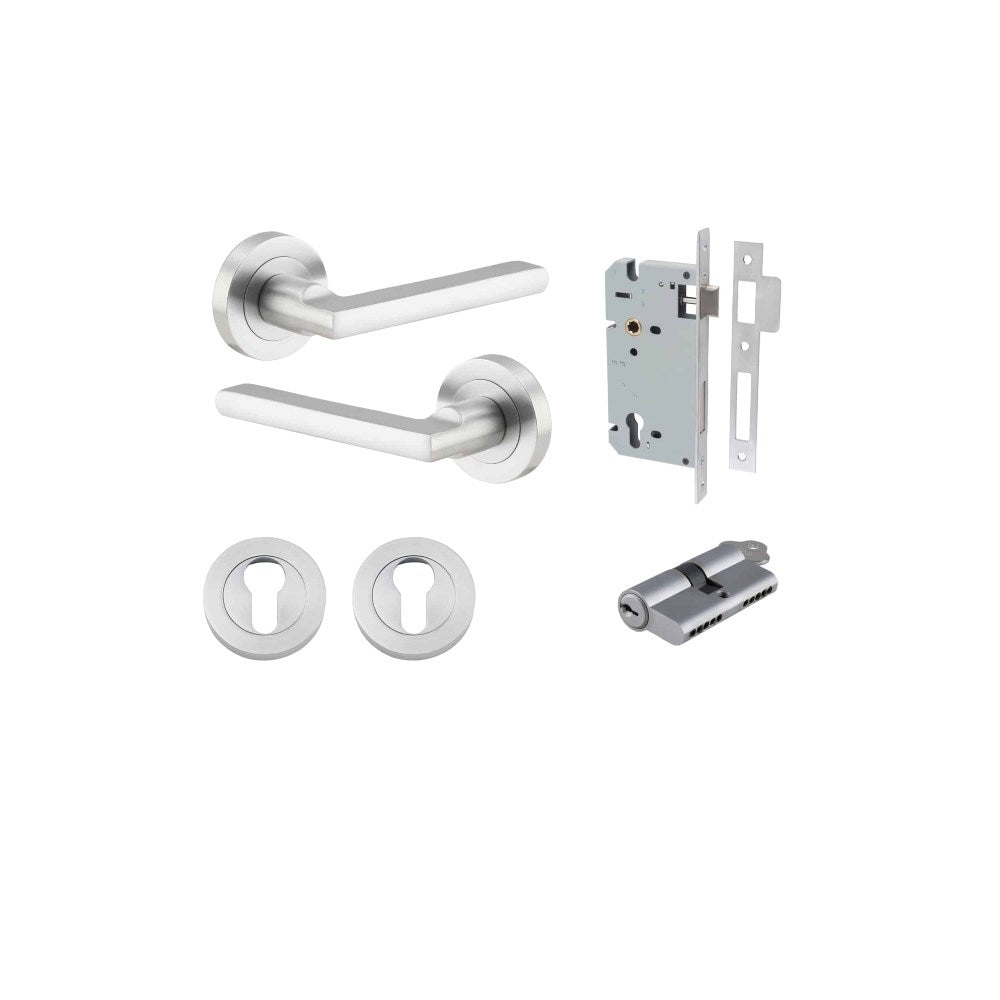 Baltimore Round Rose Door Lever Set
