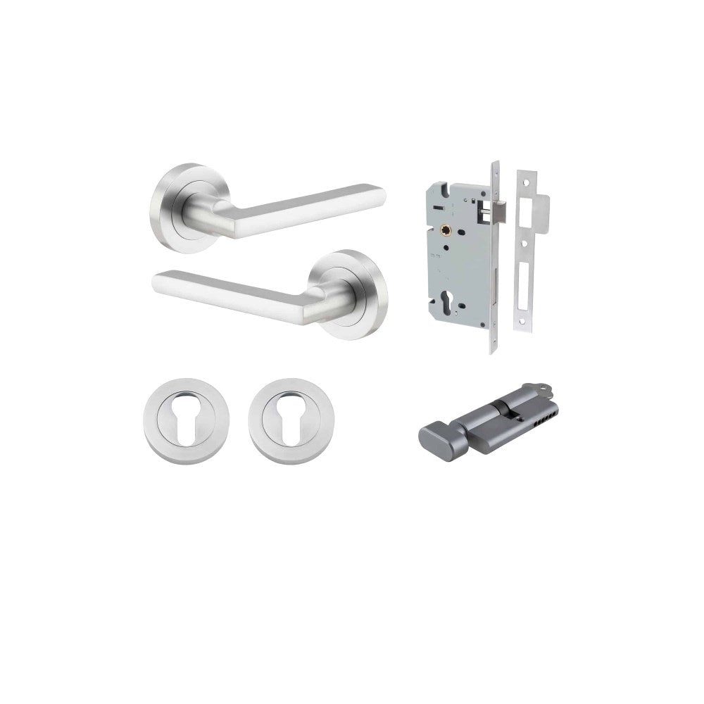 Baltimore Round Rose Door Lever Set