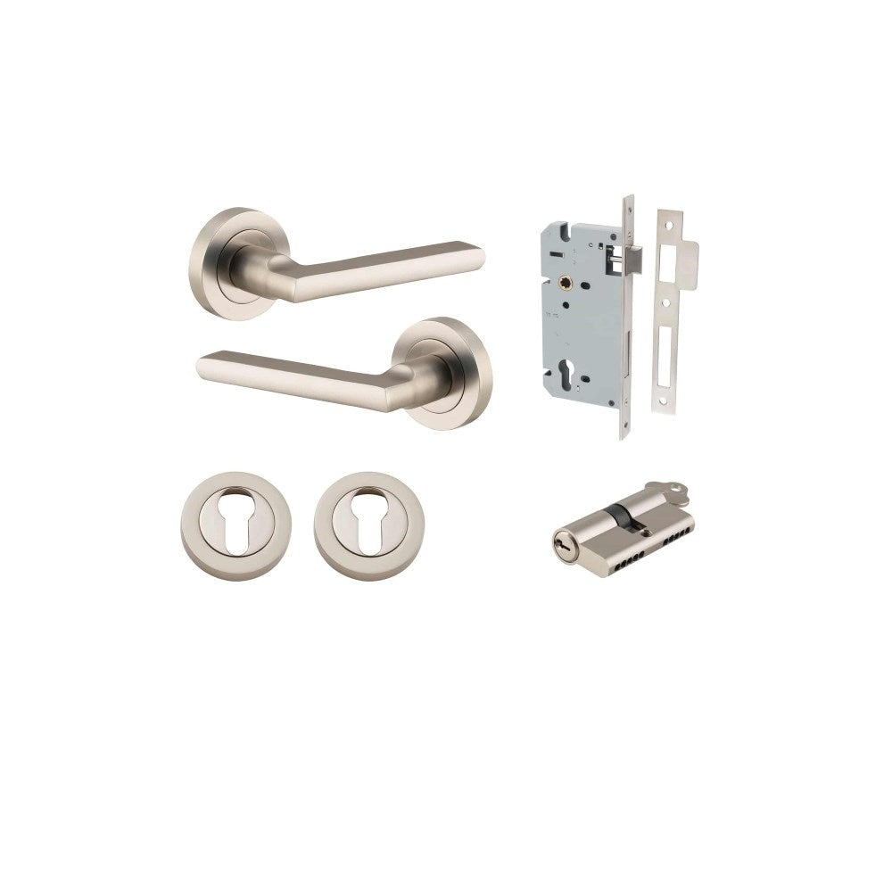 Baltimore Round Rose Door Lever Set