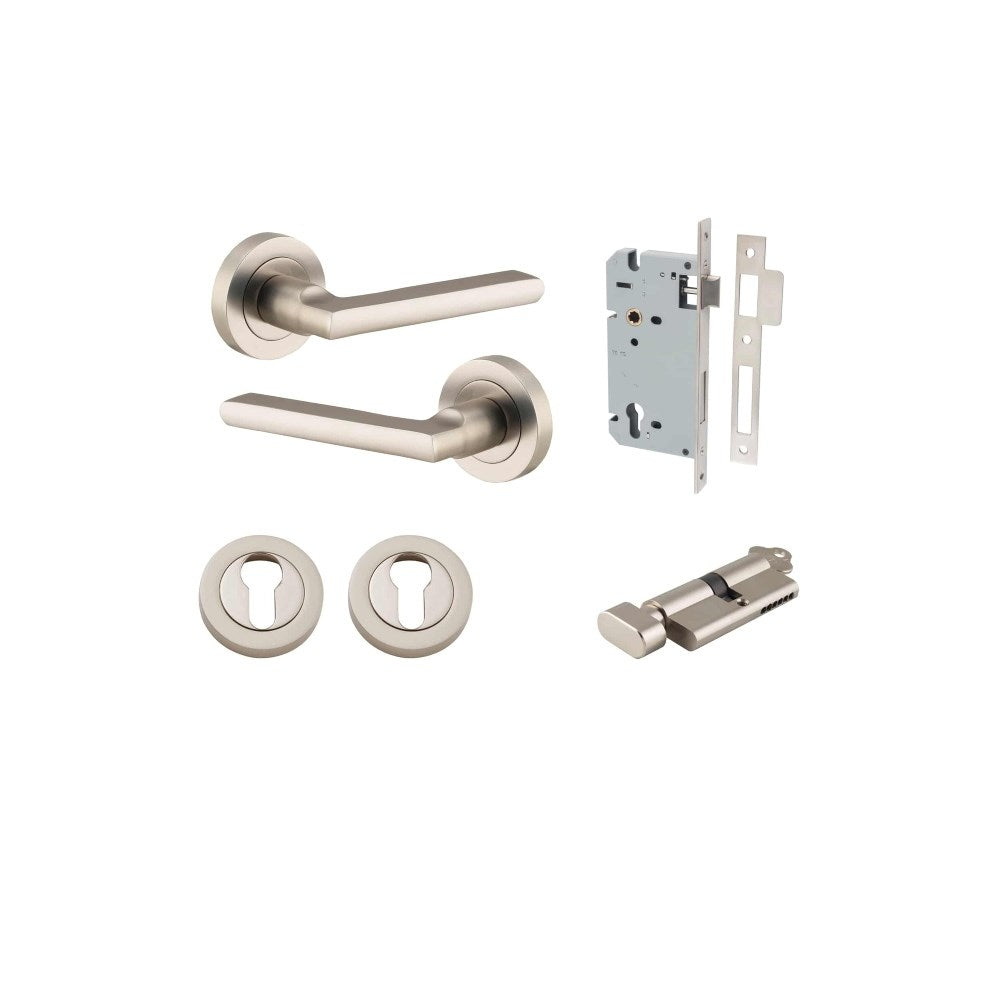Baltimore Round Rose Door Lever Set