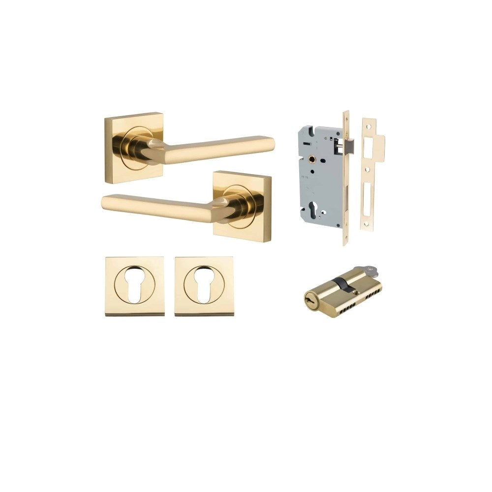 Baltimore Square Rose Door Lever Set