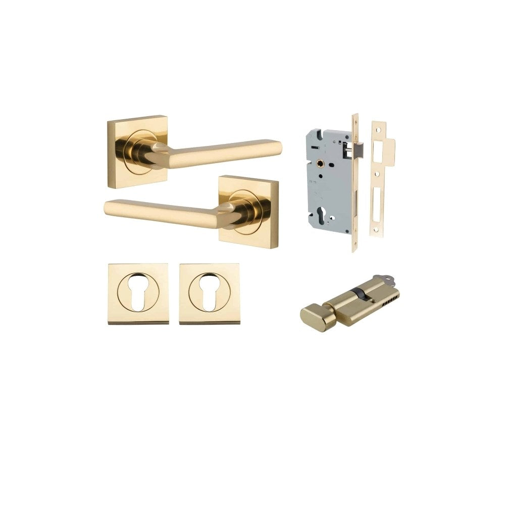 Baltimore Square Rose Door Lever Set