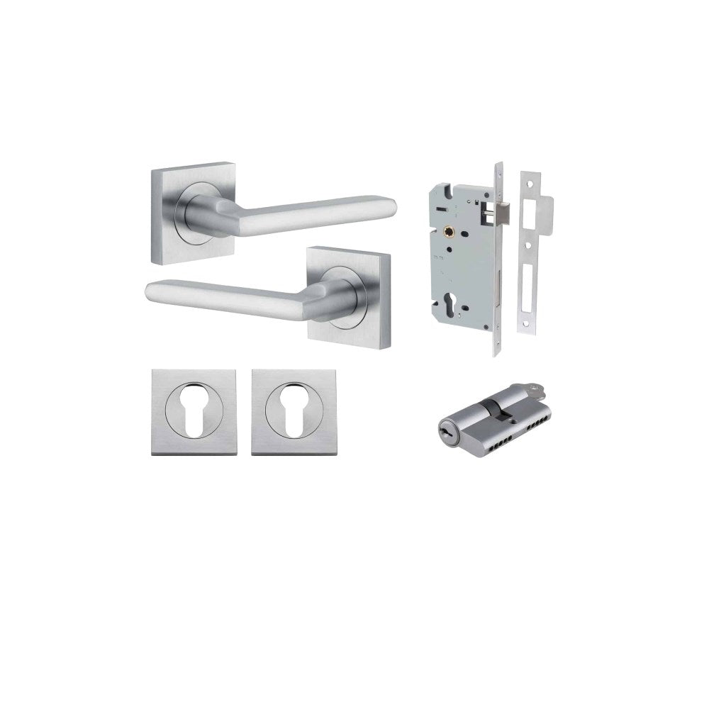 Baltimore Square Rose Door Lever Set