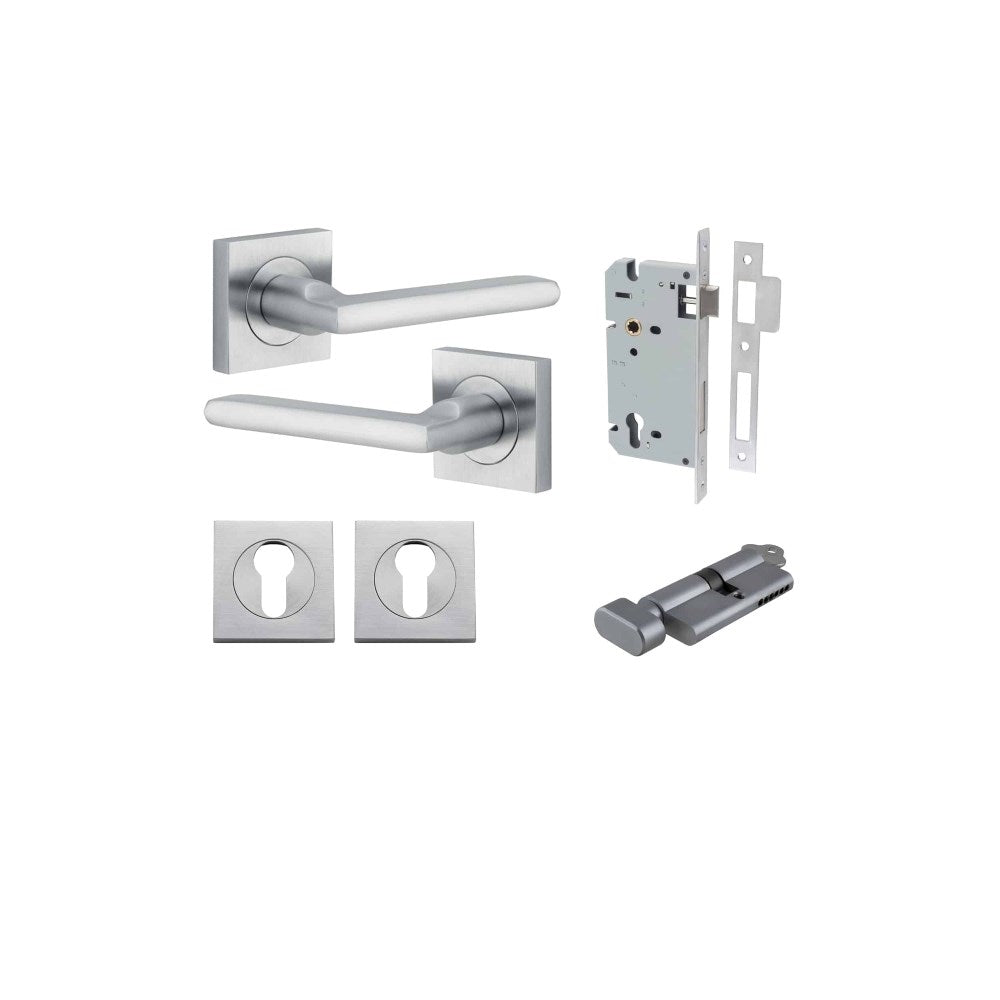 Baltimore Square Rose Door Lever Set