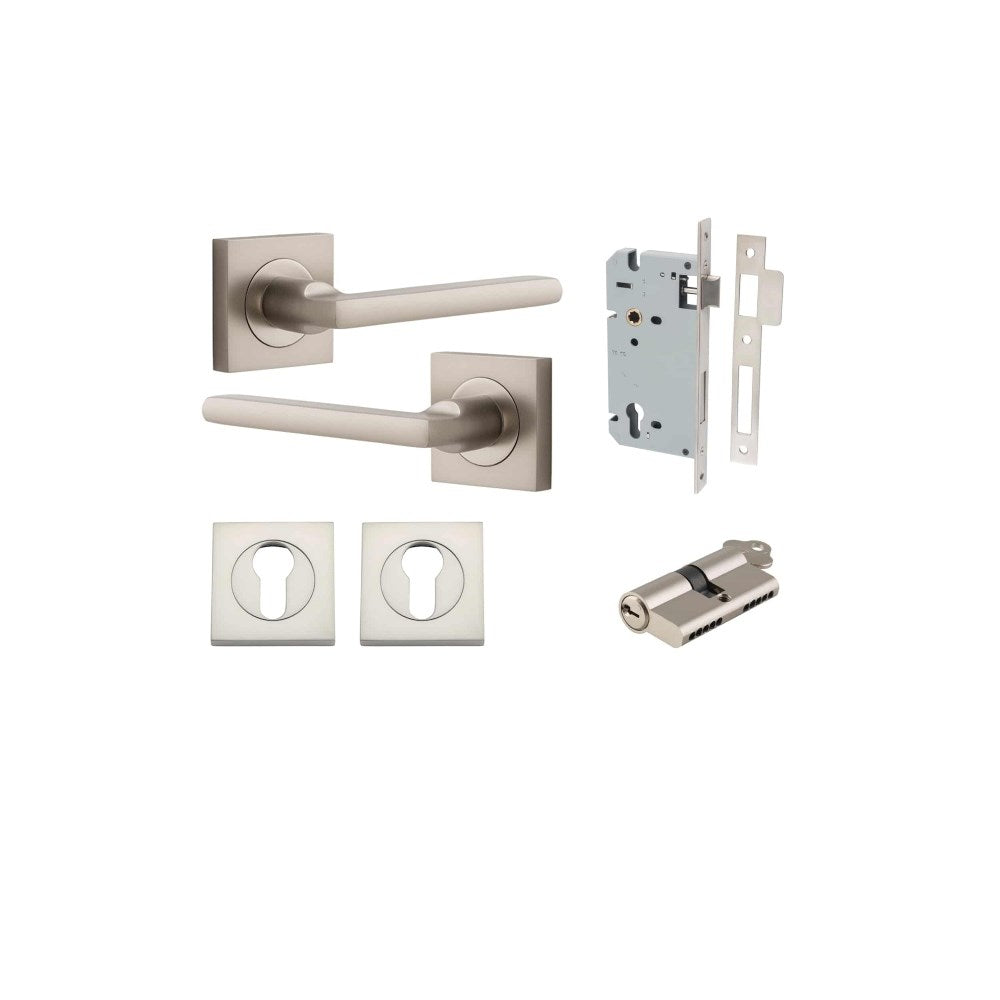 Baltimore Square Rose Door Lever Set