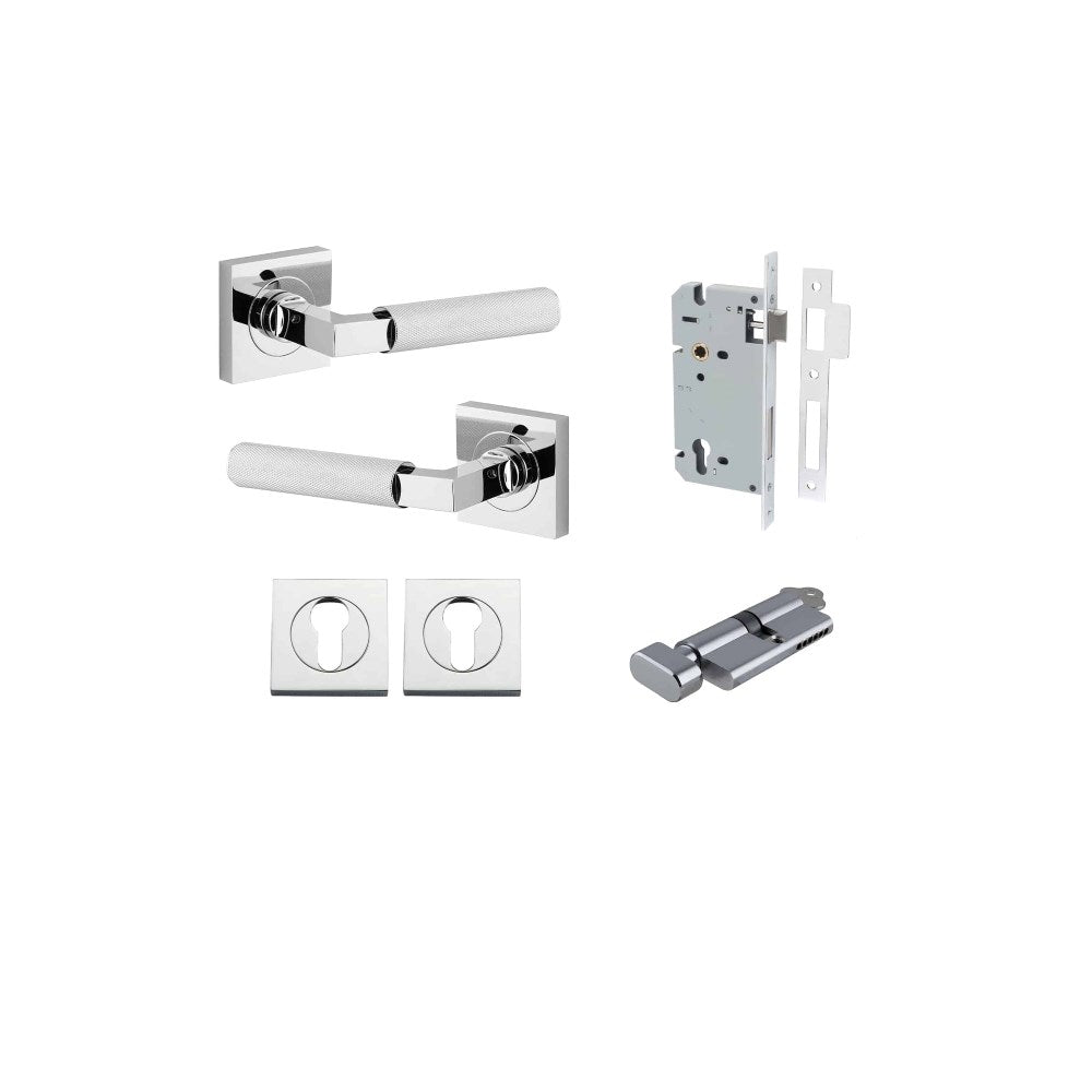 Brunswick Square Rose Door Lever Set