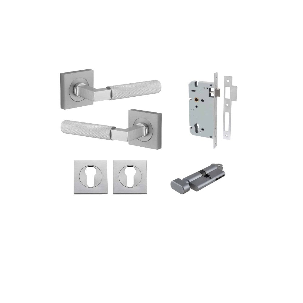 Brunswick Square Rose Door Lever Set