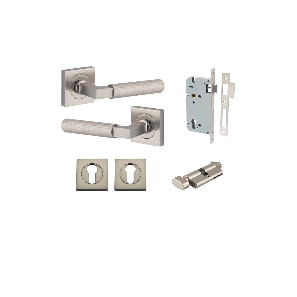 Brunswick Square Rose Door Lever Set