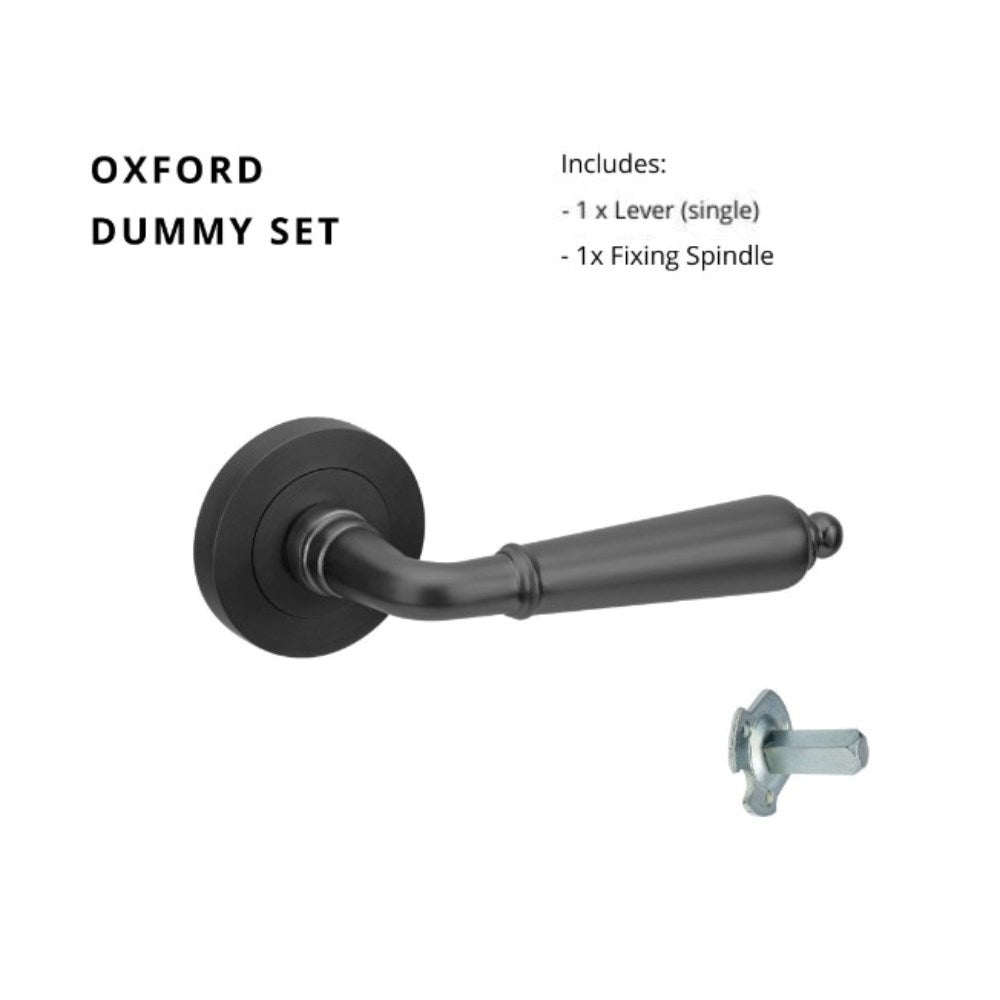 Oxford Round Rose Door Lever Set