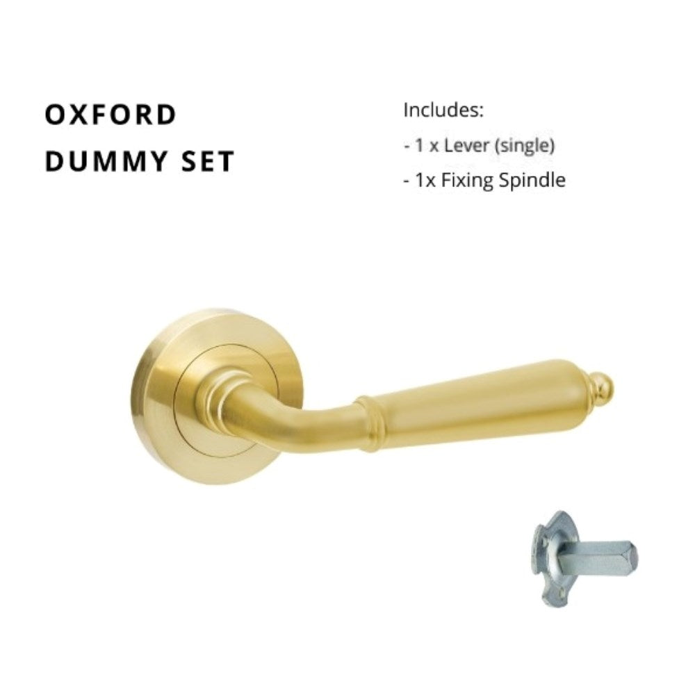 Oxford Round Rose Door Lever Set