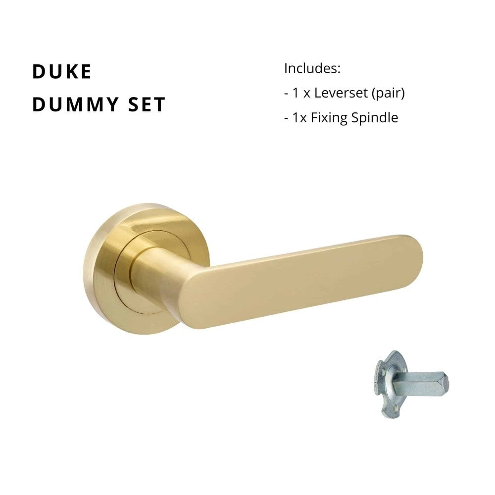 Duke Round Rose Door Lever Set