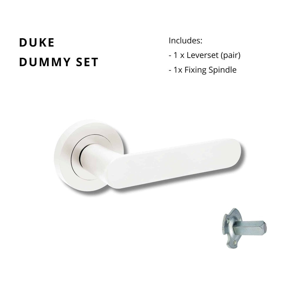 Duke Round Rose Door Lever Set