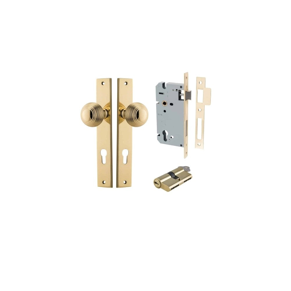 Guildford Rectangular Door Knob Set