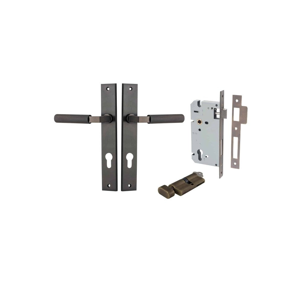 Brunswick Rectangular Door Lever Set