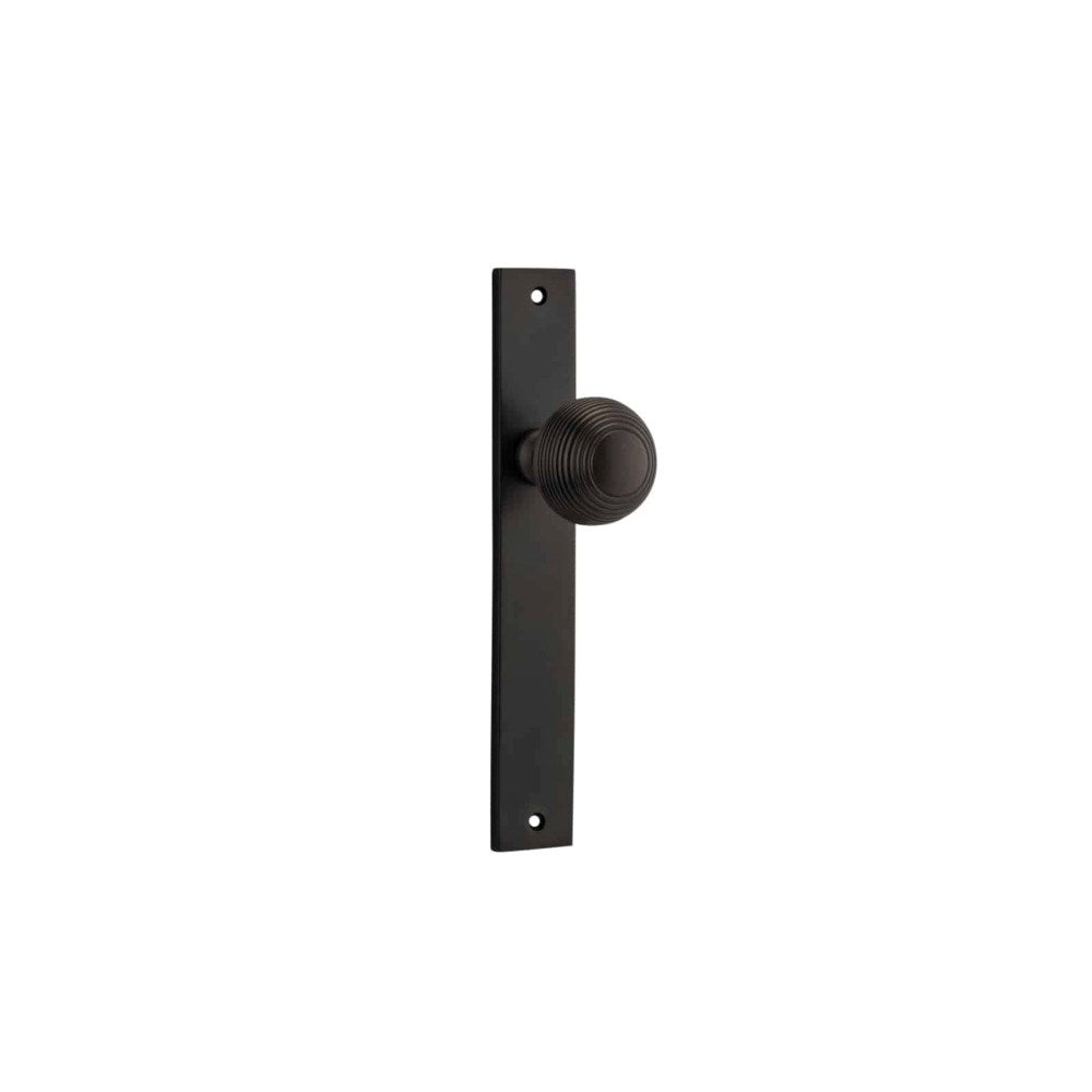 Guildford Rectangular Door Knob Set