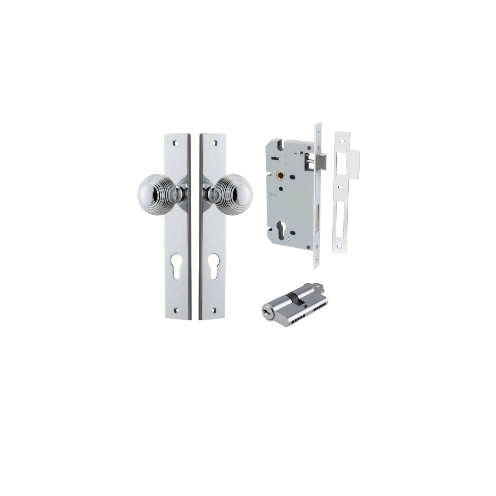 Guildford Rectangular Door Knob Set