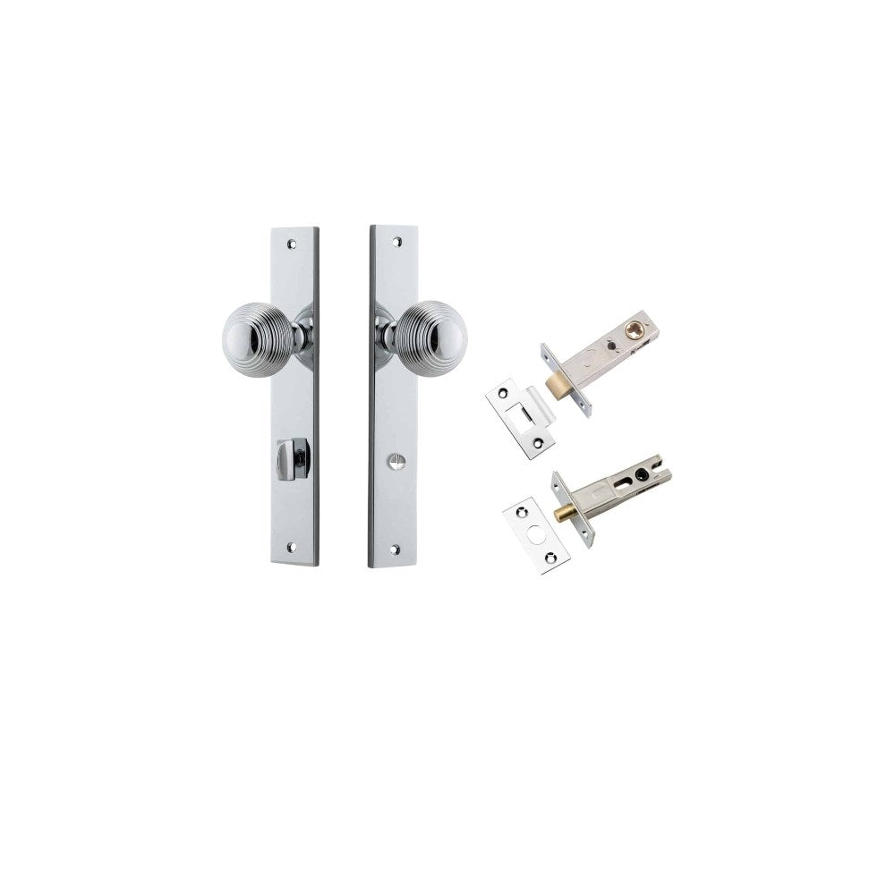 Guildford Rectangular Door Knob Set