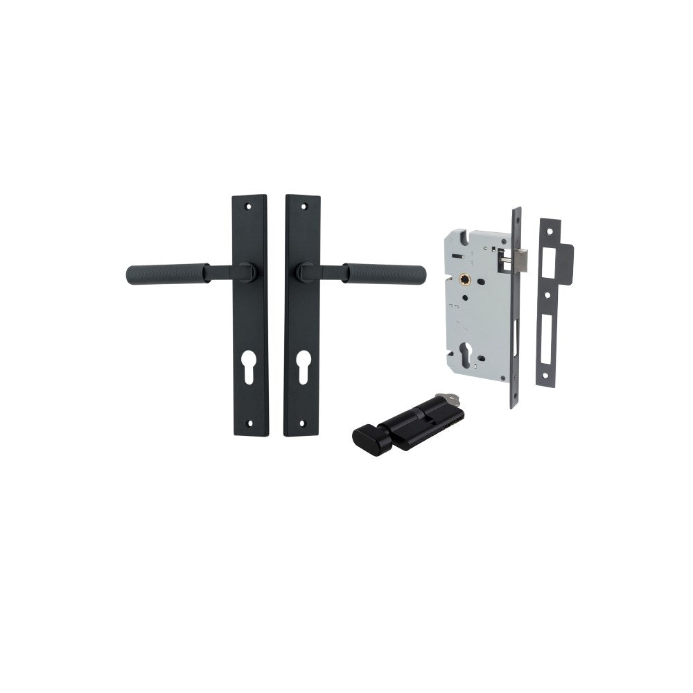 Brunswick Rectangular Door Lever Set