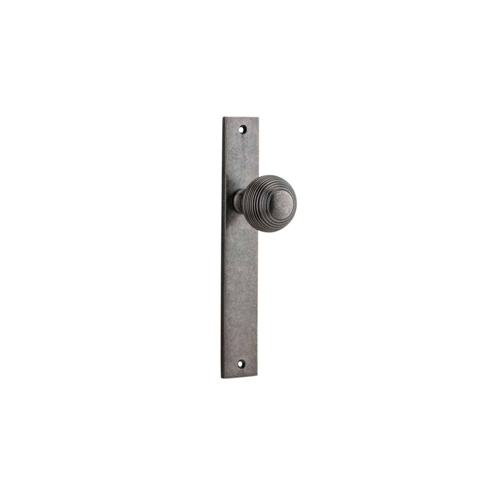 Guildford Rectangular Door Knob Set