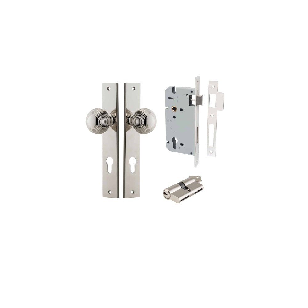 Guildford Rectangular Door Knob Set