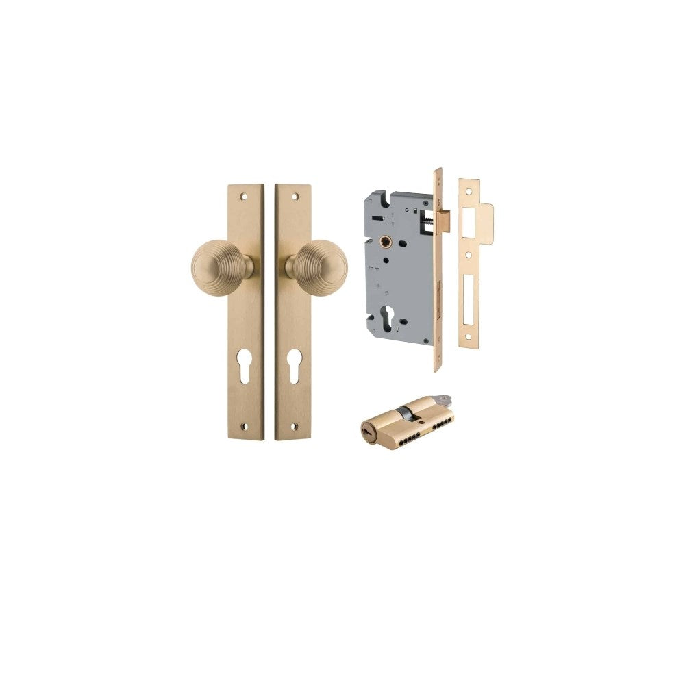 Guildford Rectangular Door Knob Set