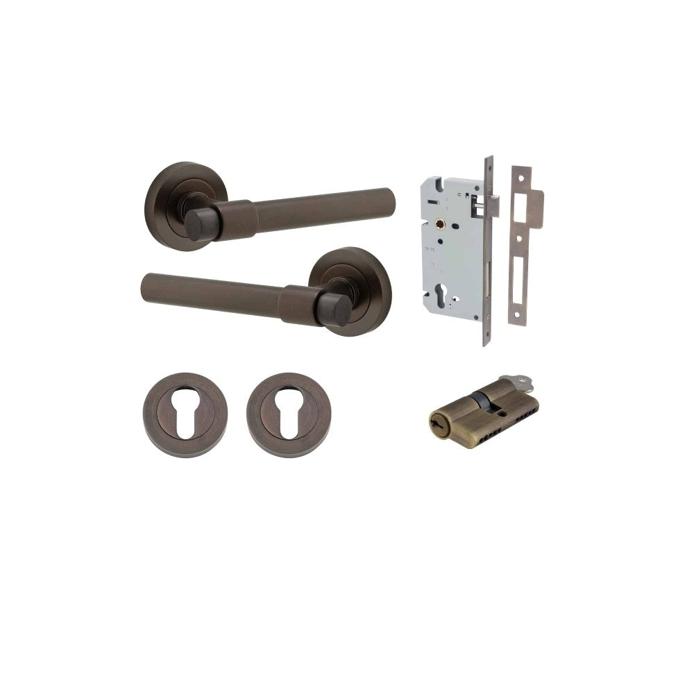 Helsinki Round Rose Door Lever Set