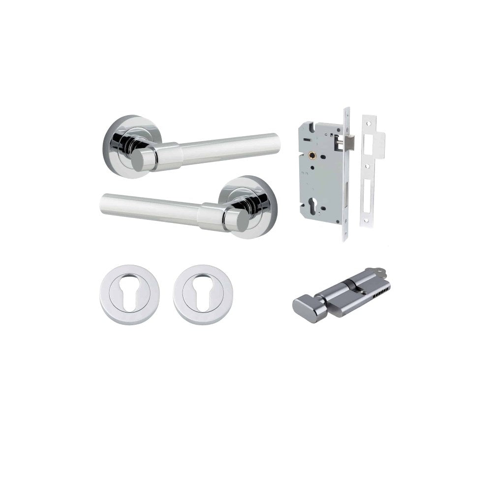 Helsinki Round Rose Door Lever Set