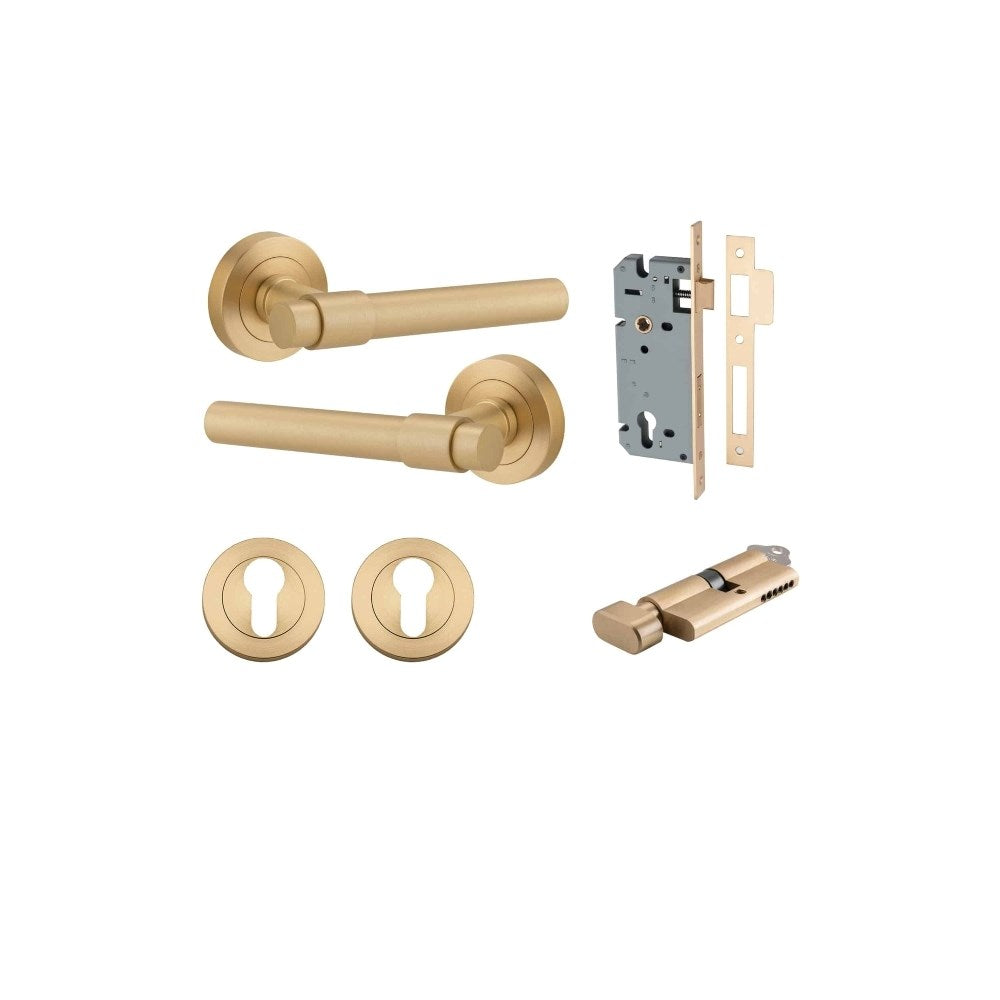 Helsinki Round Rose Door Lever Set