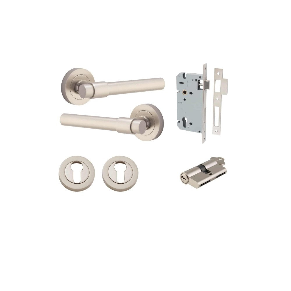 Helsinki Round Rose Door Lever Set