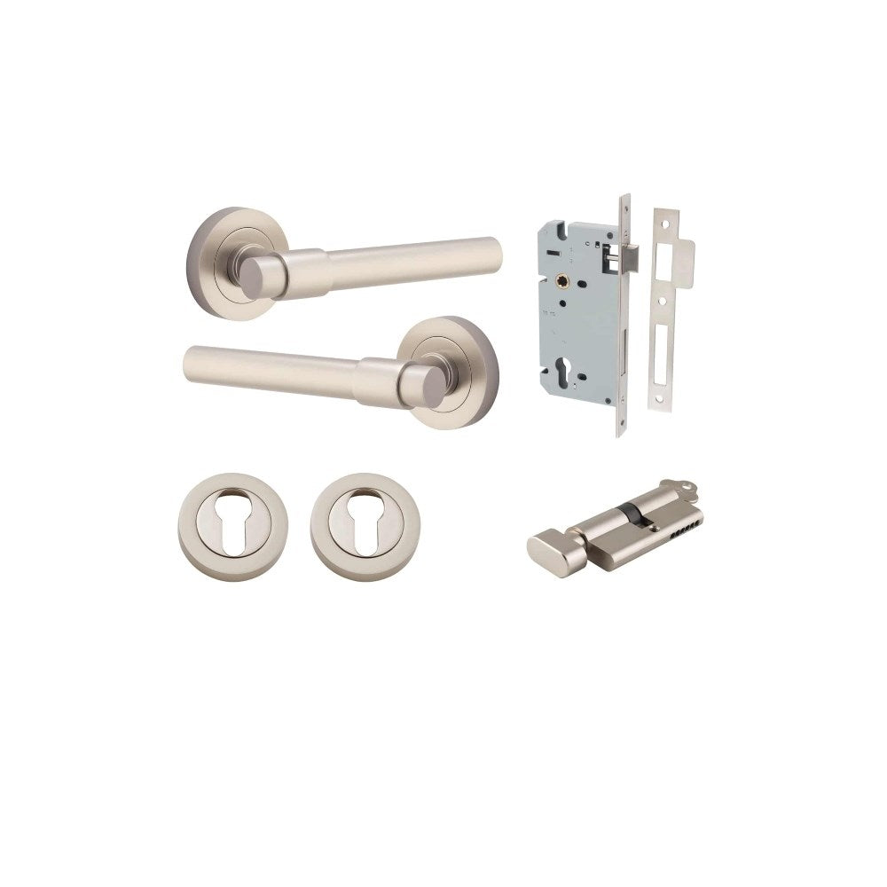 Helsinki Round Rose Door Lever Set