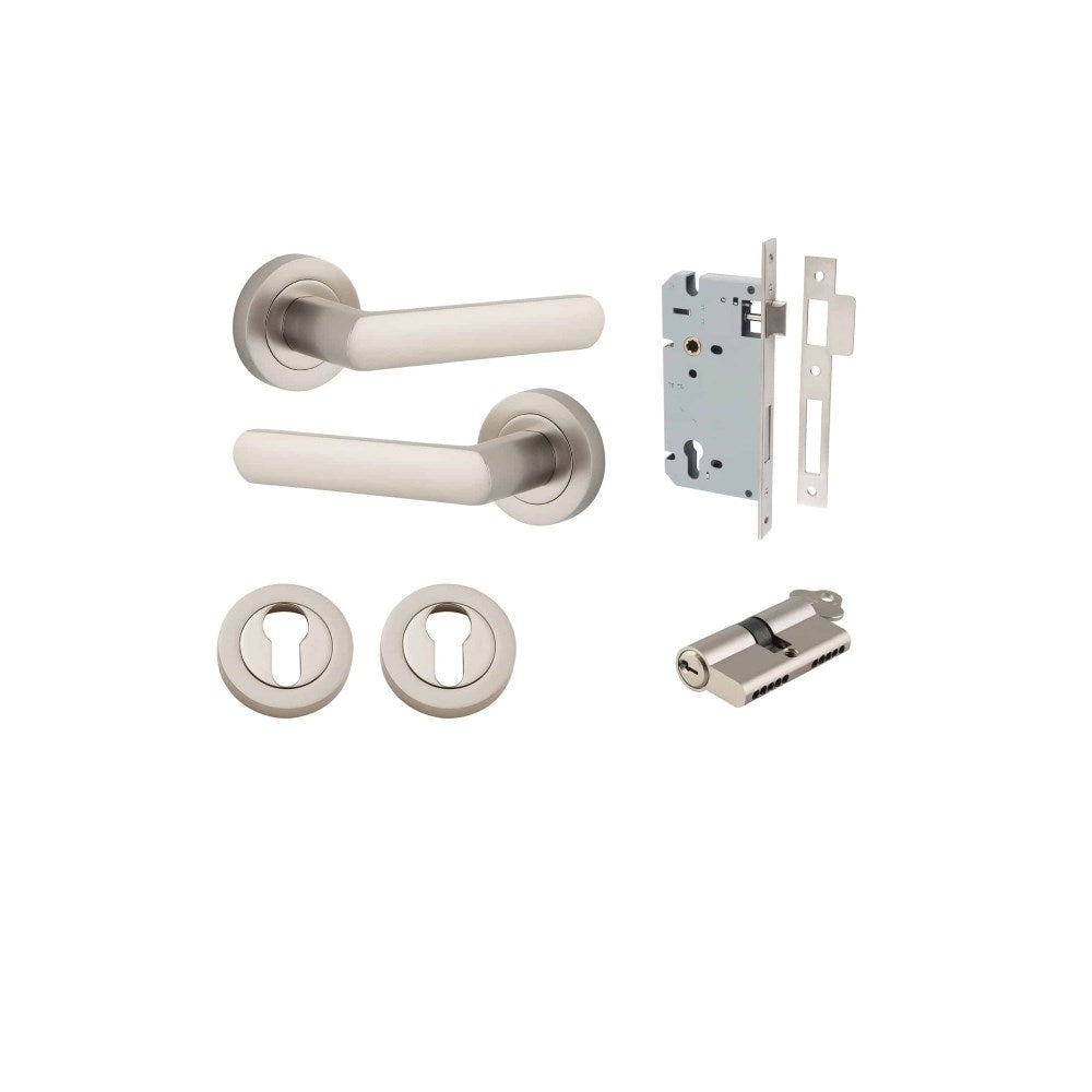 Osaka Round Rose Door Lever Set