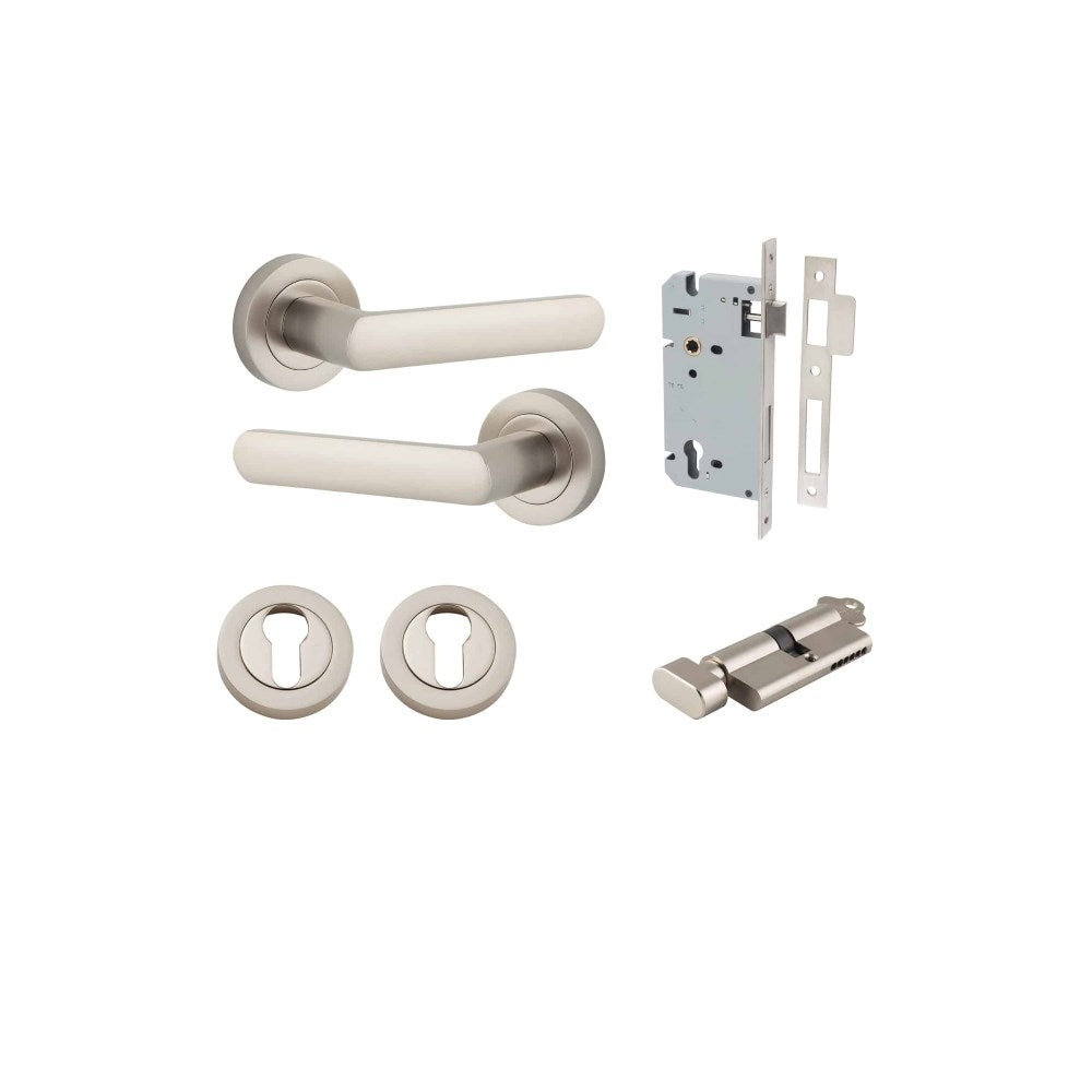 Osaka Round Rose Door Lever Set