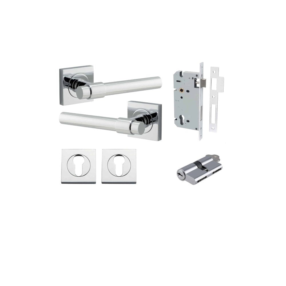 Helsinki Square Rose Door Lever Set