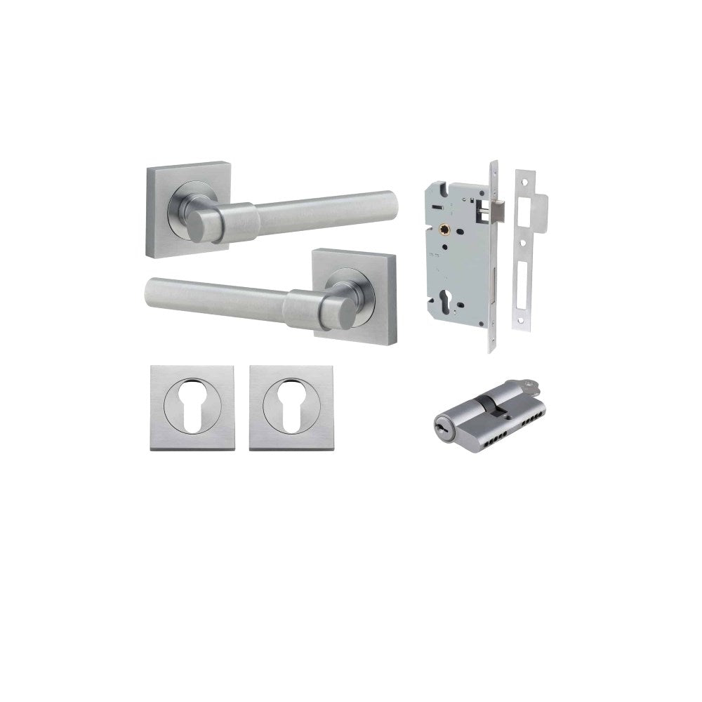 Helsinki Square Rose Door Lever Set