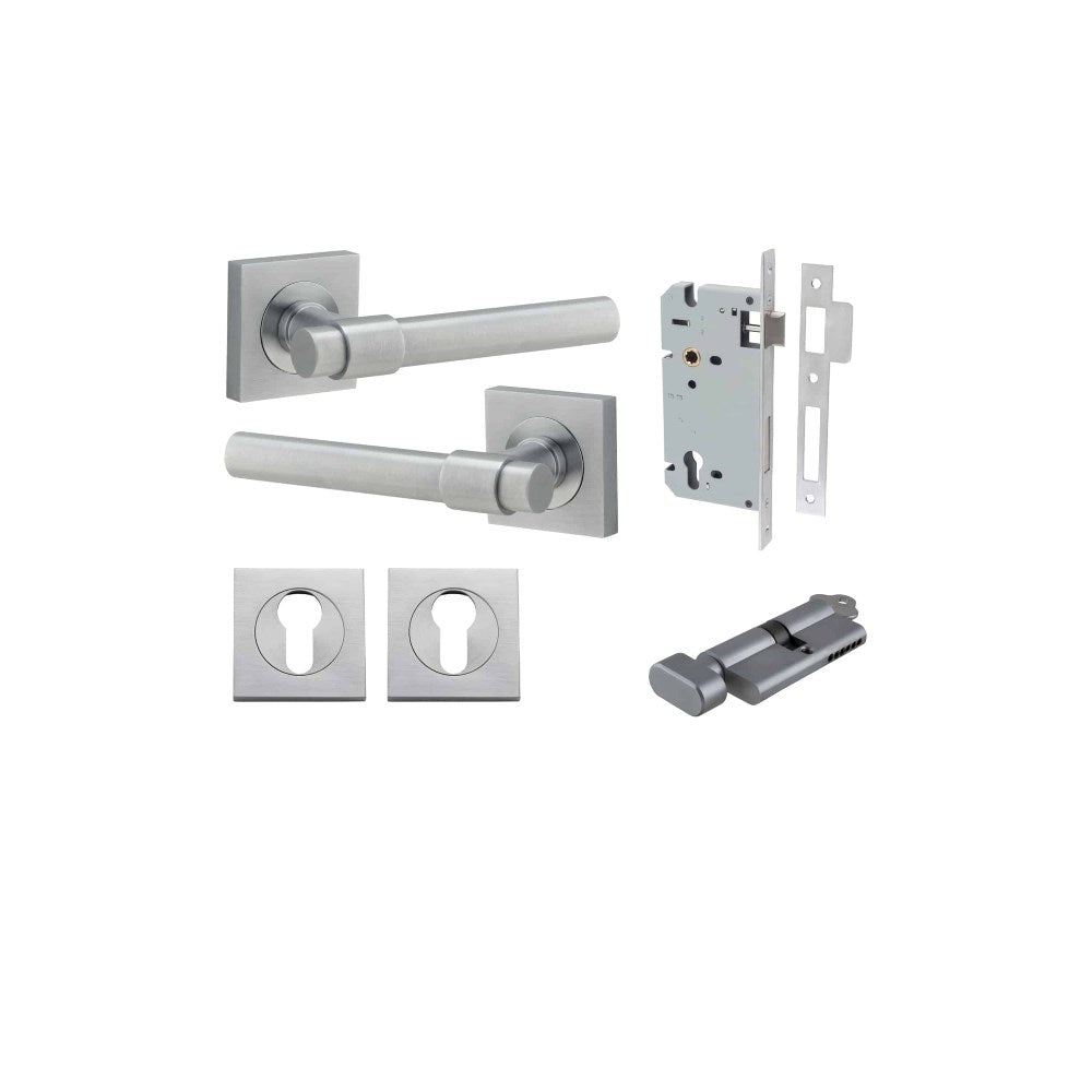 Helsinki Square Rose Door Lever Set