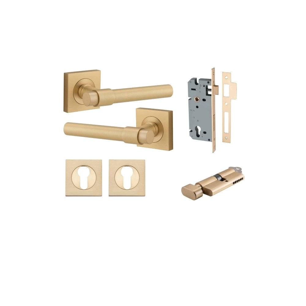 Helsinki Square Rose Door Lever Set