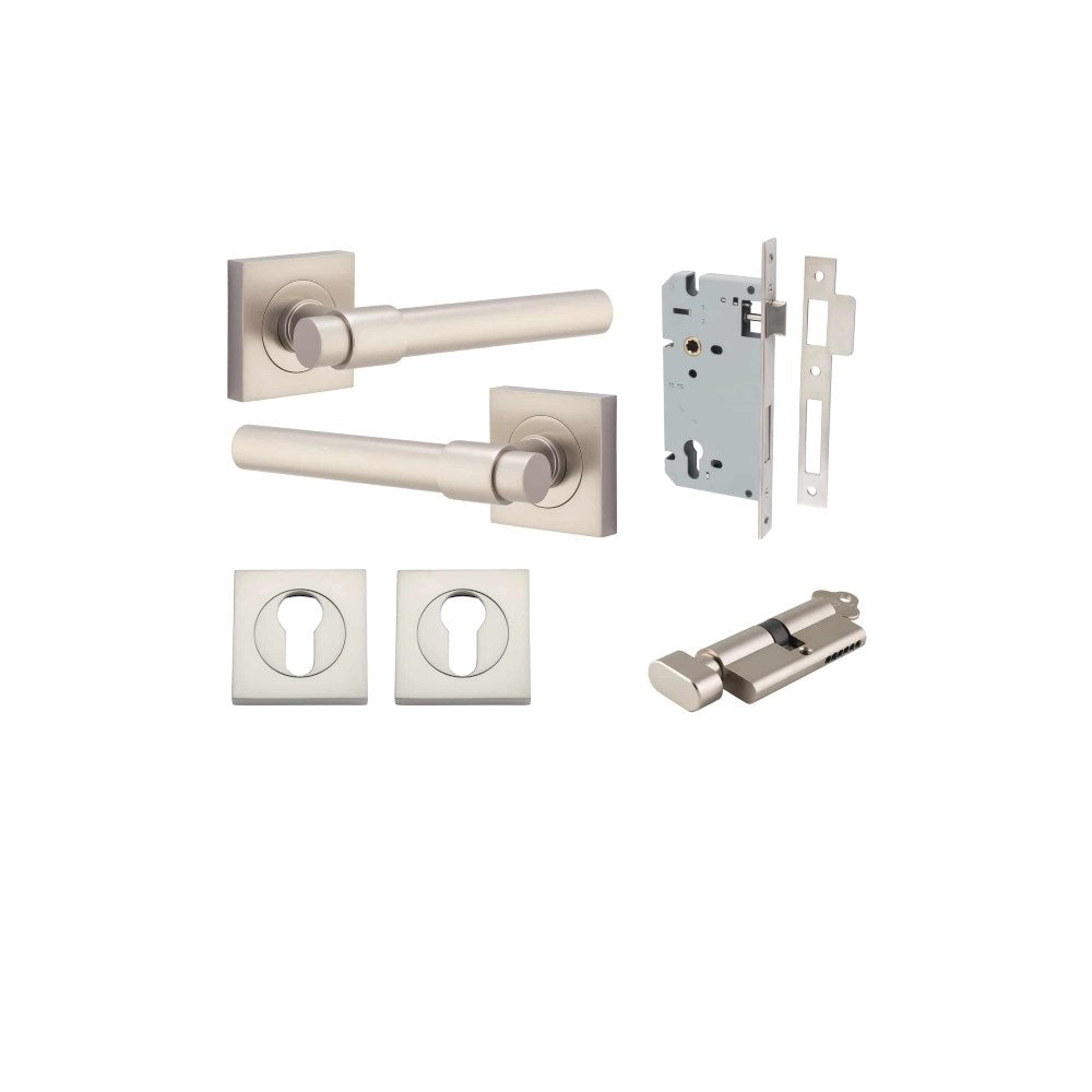 Helsinki Square Rose Door Lever Set