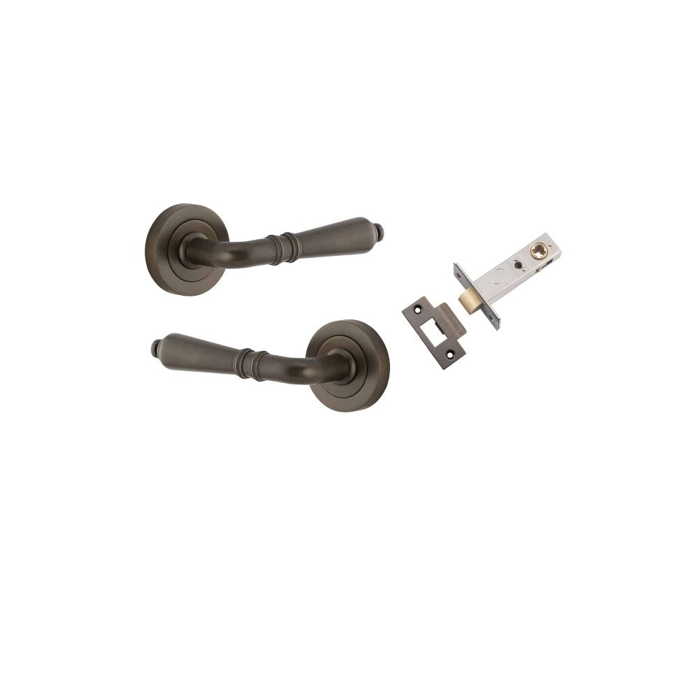 Sarlat Round Rose Door Lever Set